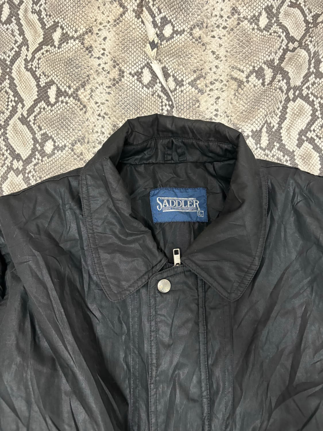 Y2K Bomber-Fit Black Jacket 상품이미지5