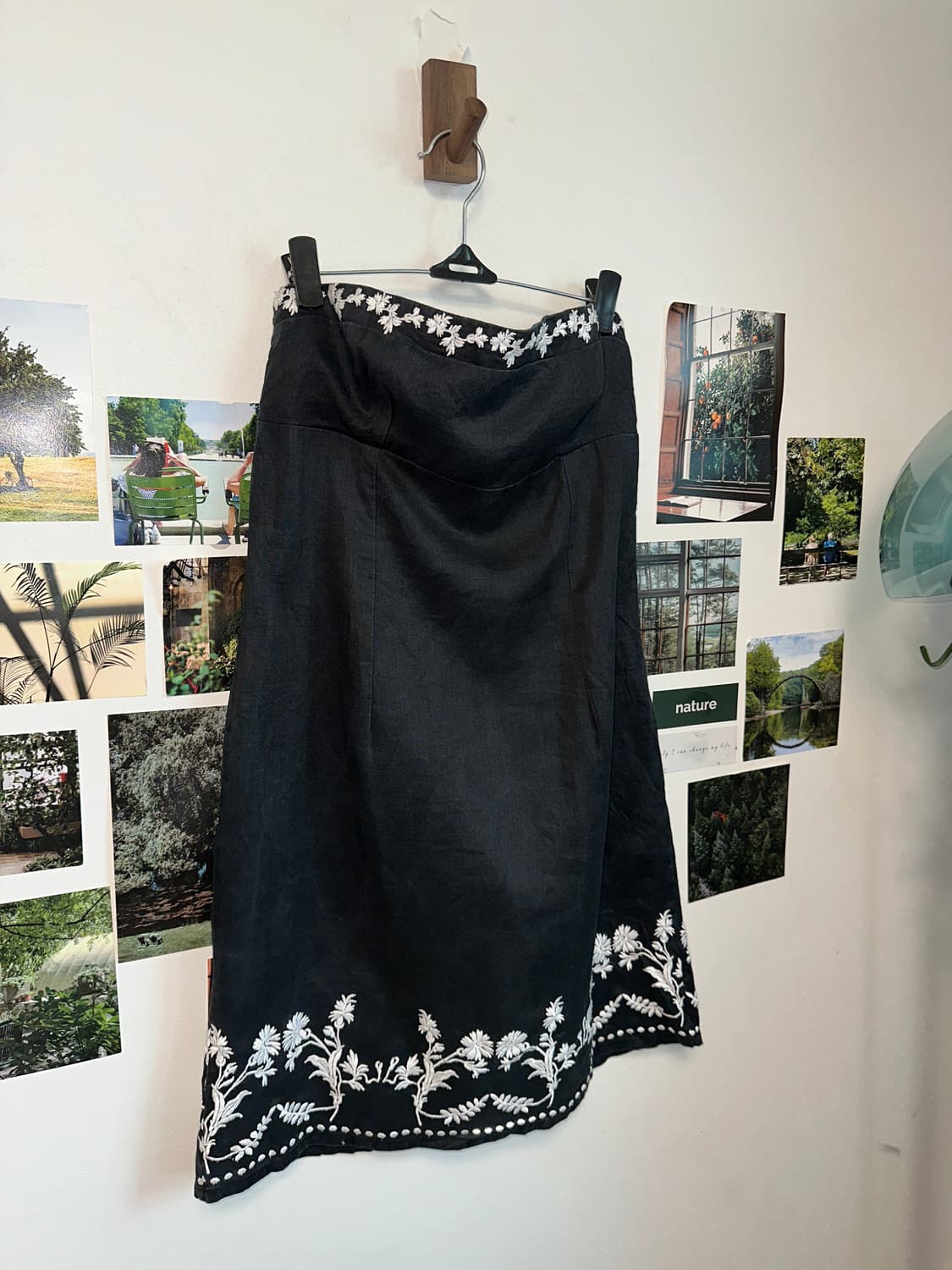 Black oriental floral top ops 상품이미지4