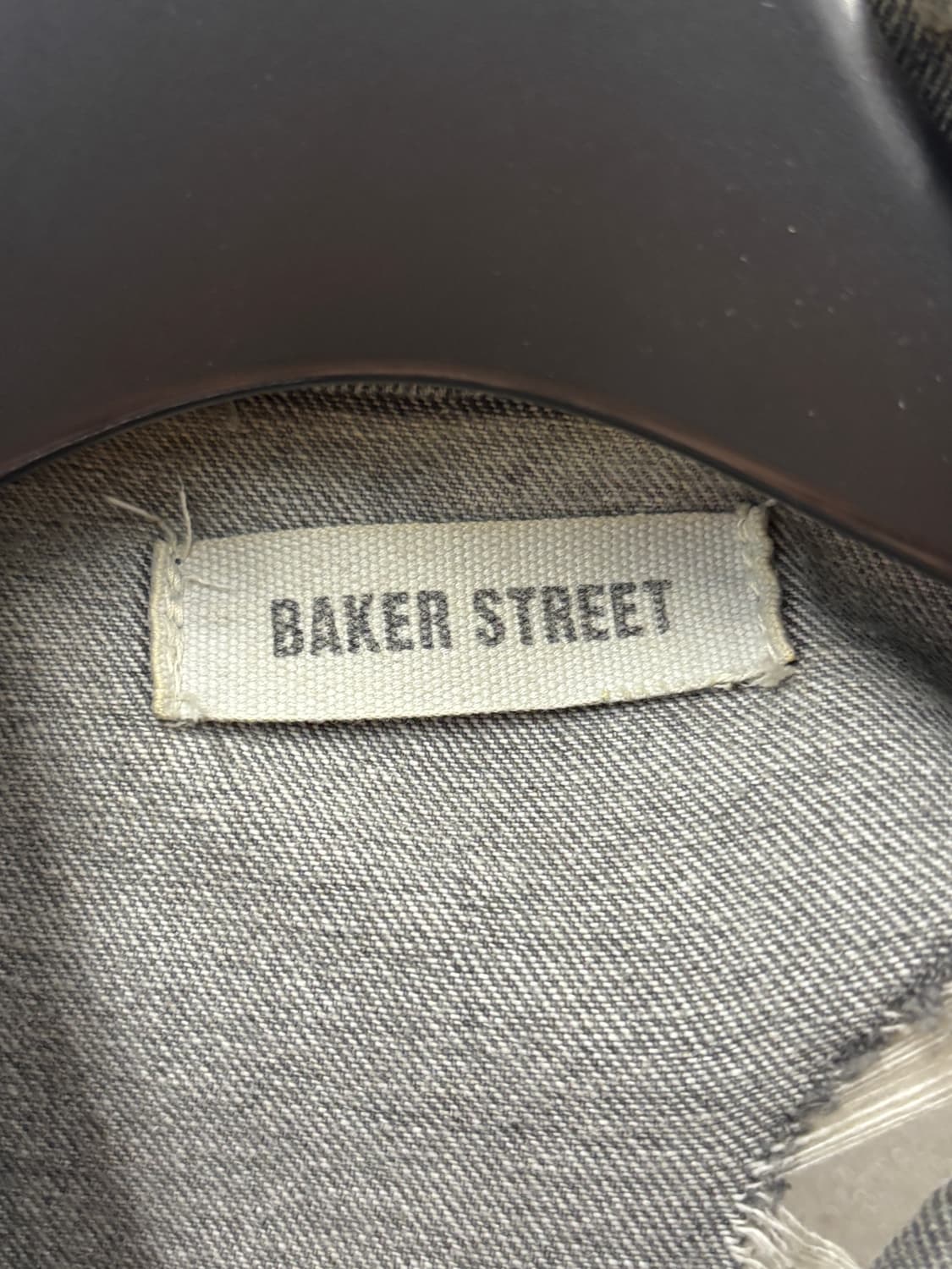 Baker street 빈티지 데미지 그레이 데님 자켓 F 상품이미지4