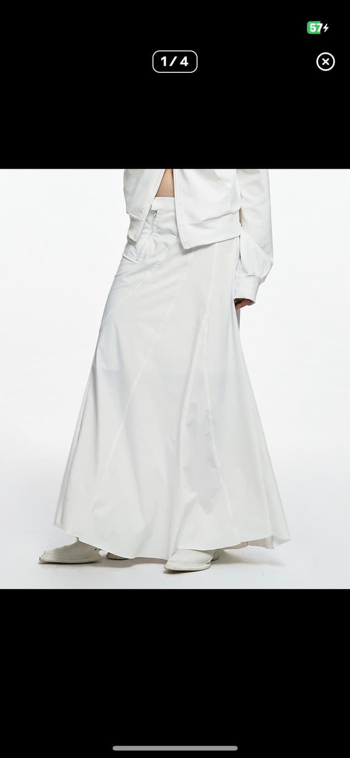 나체 웨이브 맥시 스커트 상품이미지1