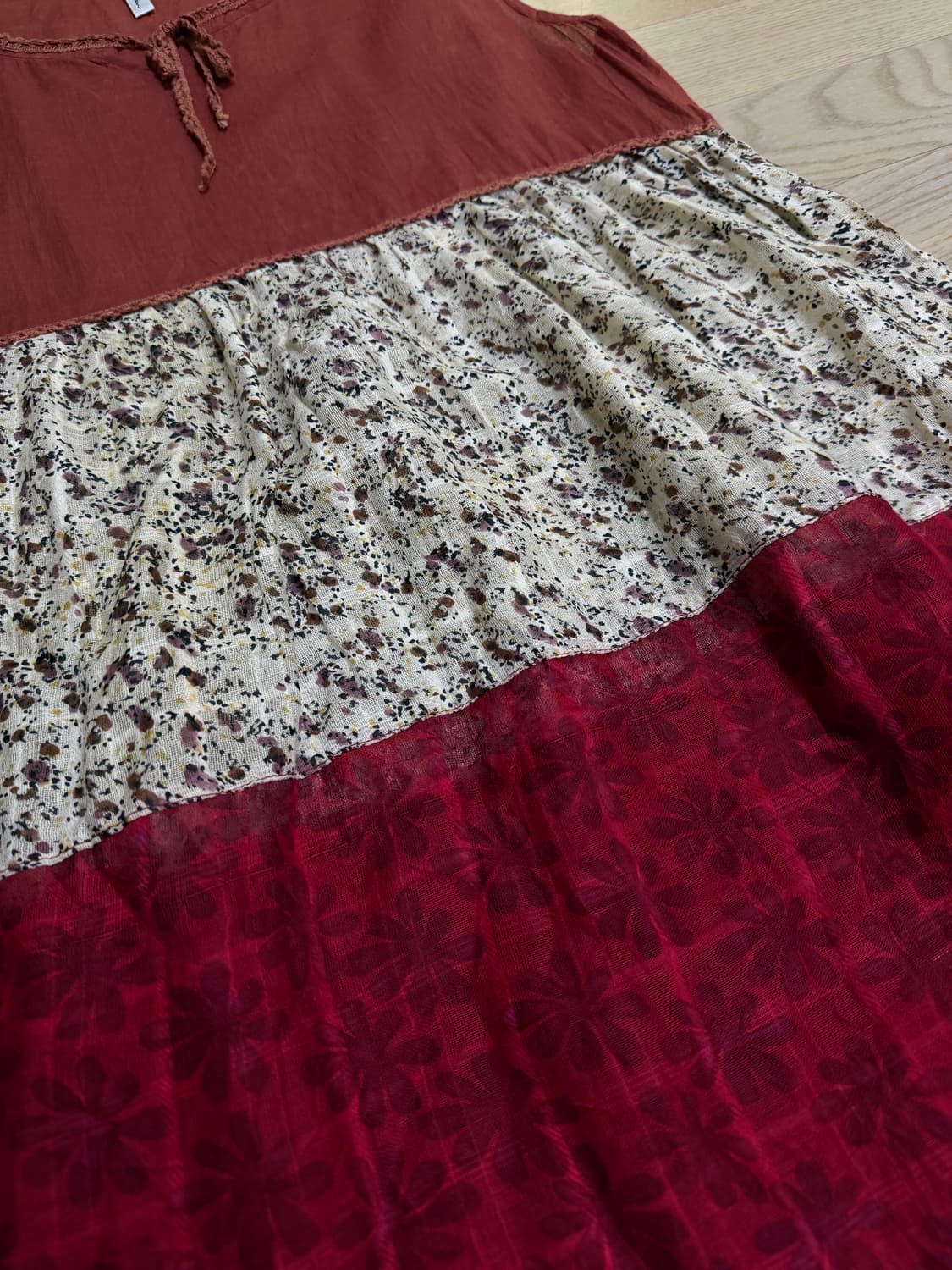 코튼 3단 티어드 원피스 상품이미지4
