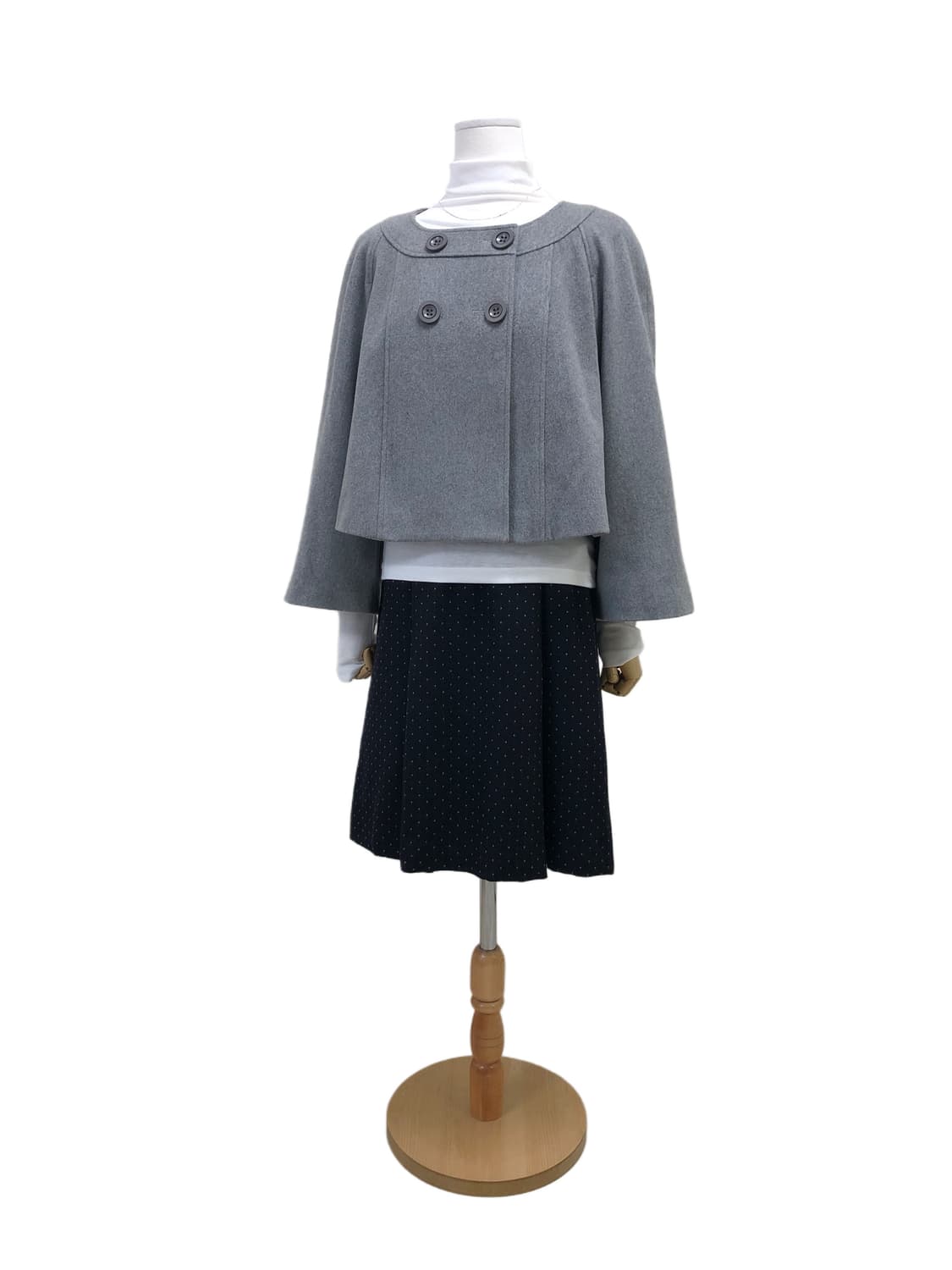 reflect 회색 노카라 자켓 상품이미지2