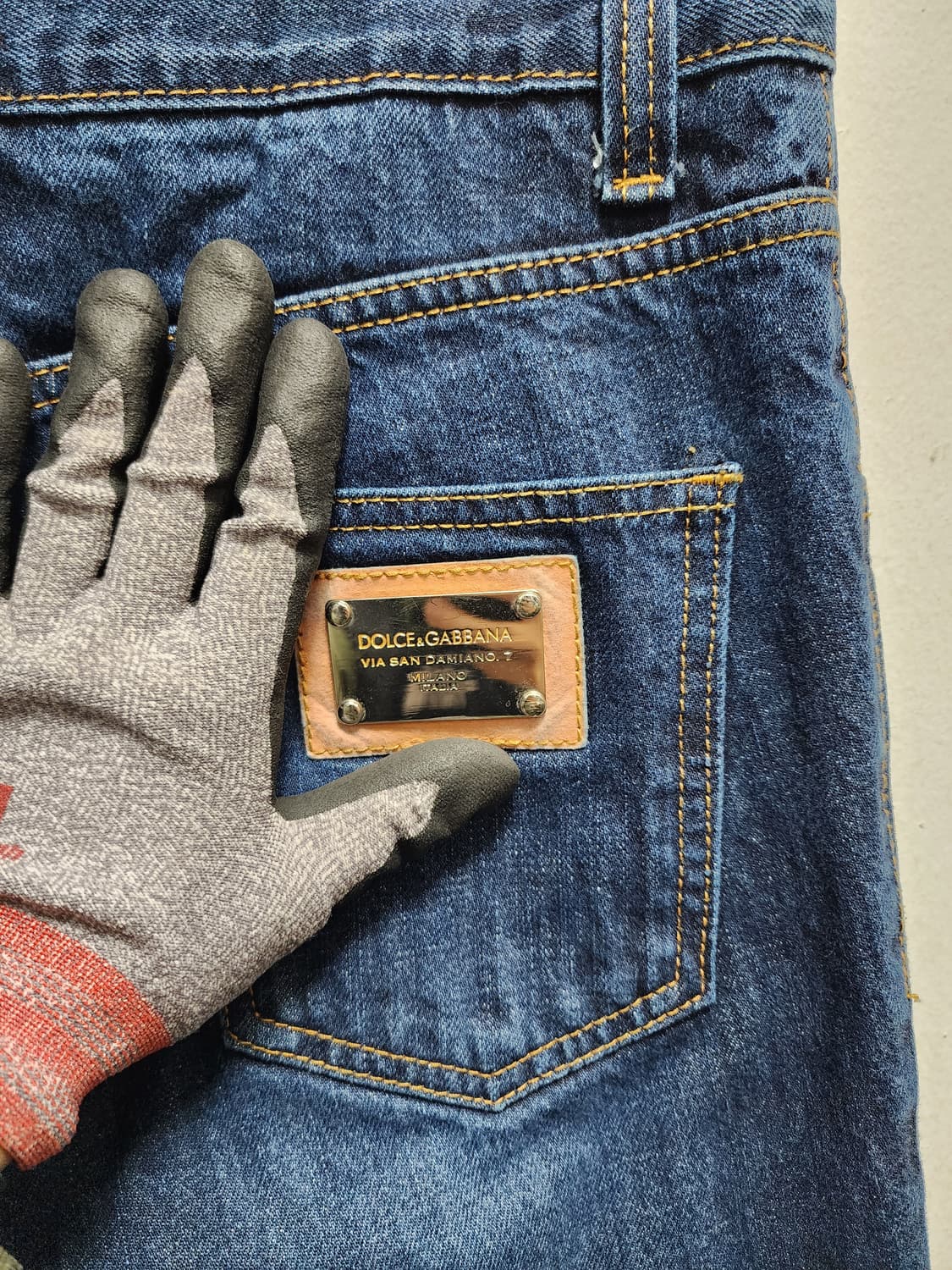 돌체앤가바나 진청 스틸로고 청바지 상품이미지3