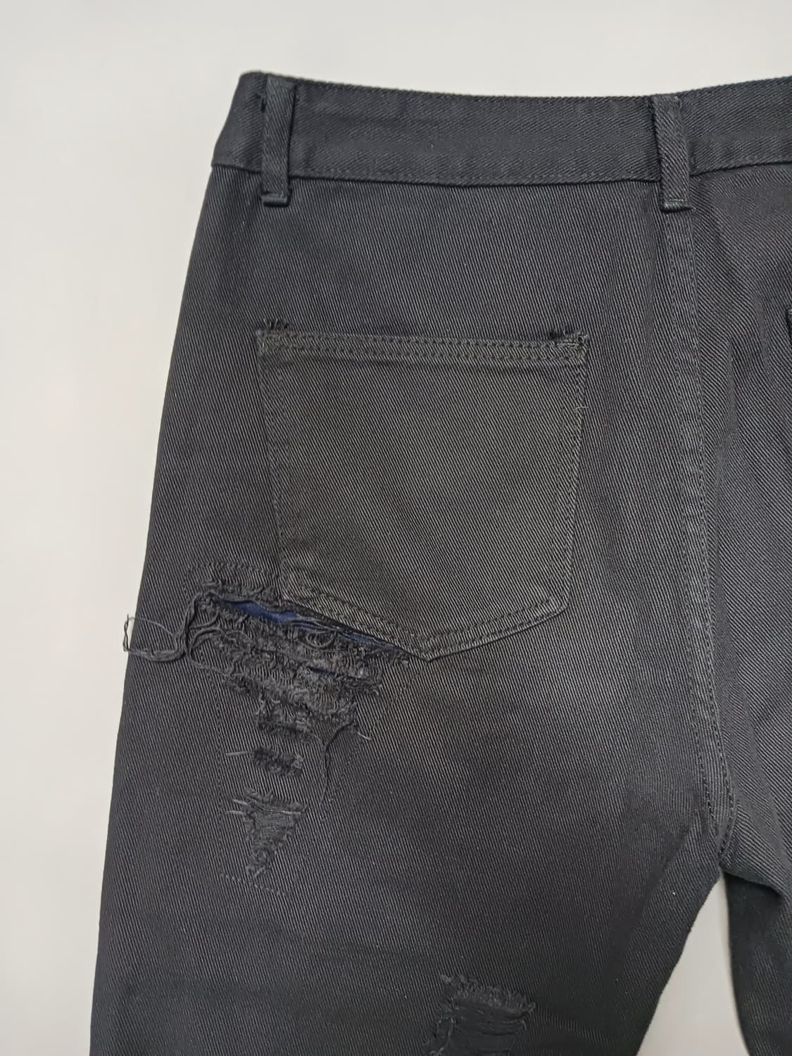 [33] 빈티지 레터링 디스 블랙진 청바지 상품이미지8