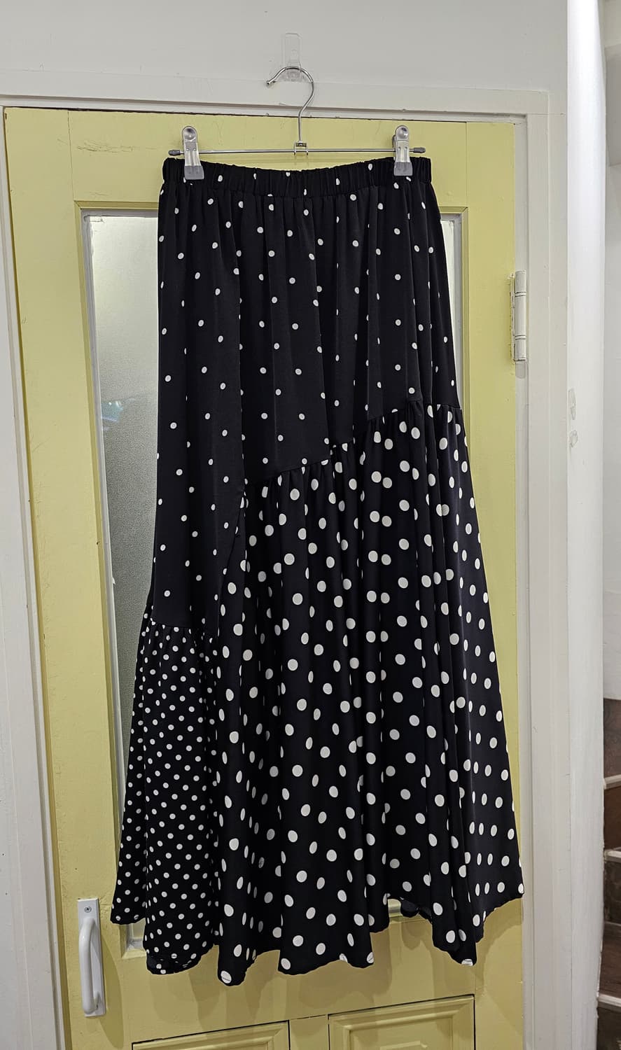 Beardsley 도트 밴딩 절개 롱스커트 상품이미지5