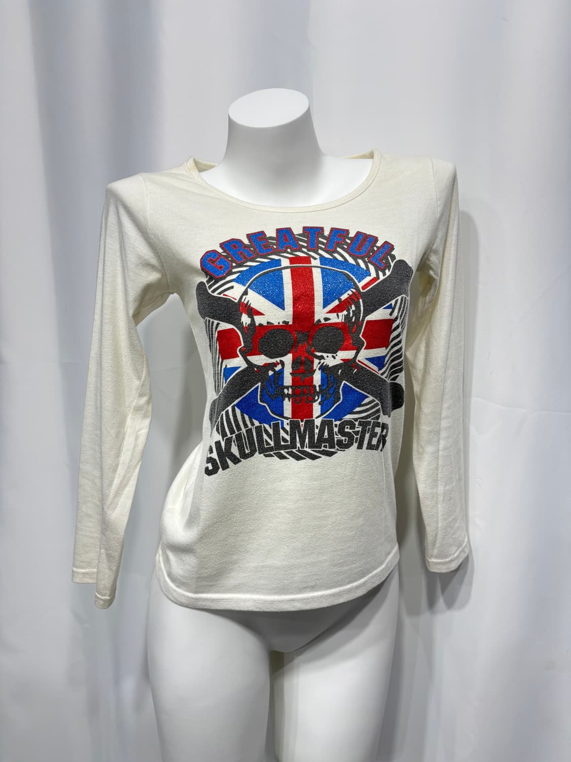 🎸화이트 유니온잭 프린팅 롱슬리브🎸 상품이미지4