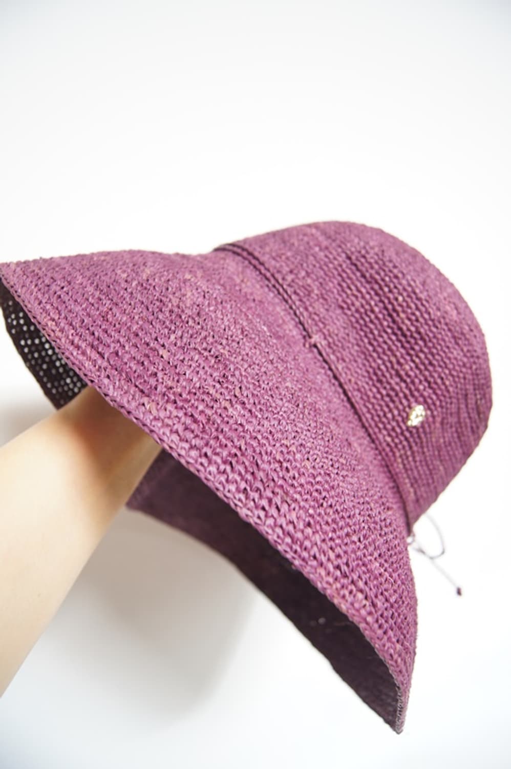 헬렌카민스키 라피아 모자 퍼플 상품이미지1