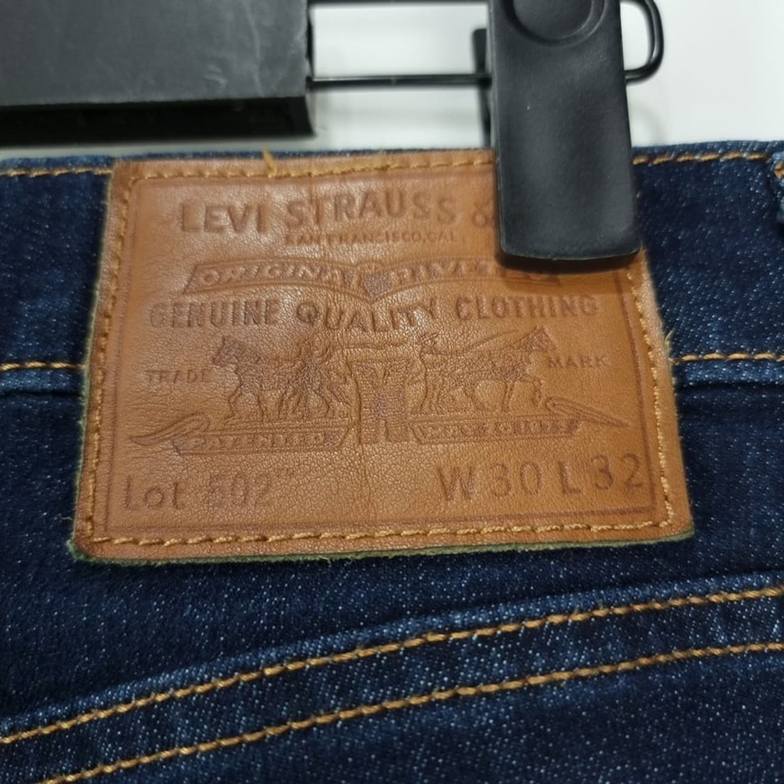 [리바이스] 프리미엄 502 생지 인디고 데님 팬츠 청바지 M19985 상품이미지6