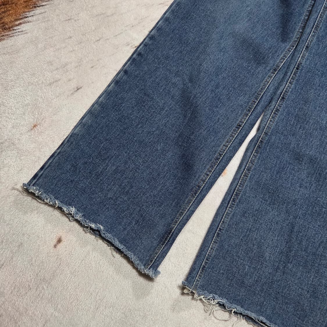 빈티지 중청 와이드 데님팬츠 상품이미지6
