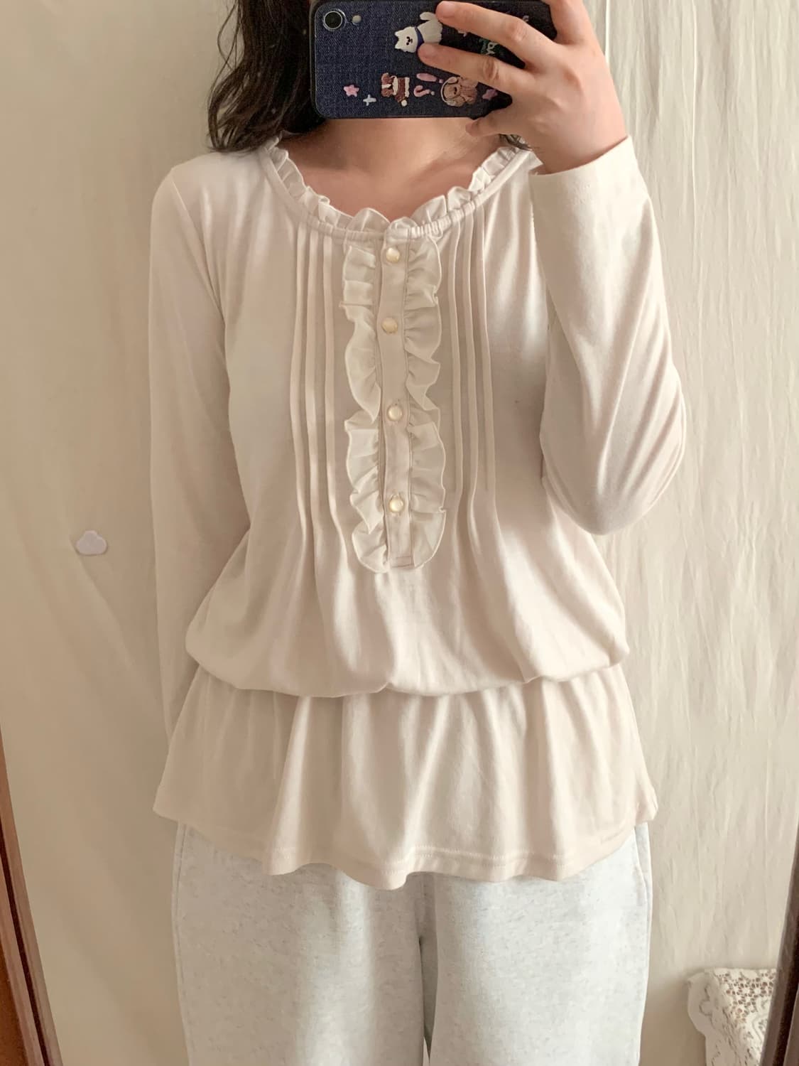 모리 프릴 레이어드 티셔츠 상품이미지4