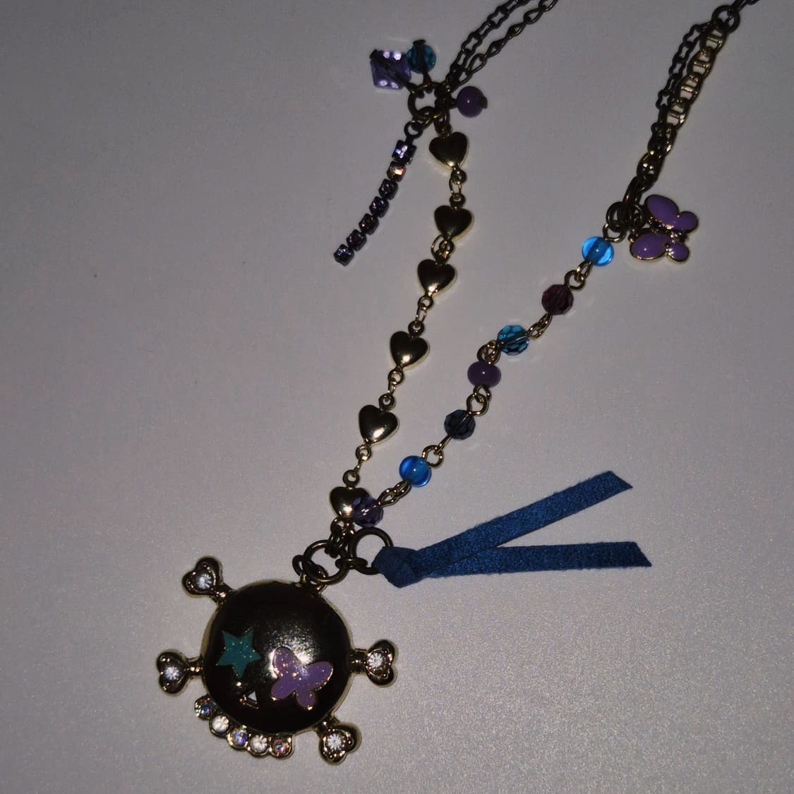 06s 에디션 안나수이 빅 스컬 하트 레이어드 목걸이 상품이미지10