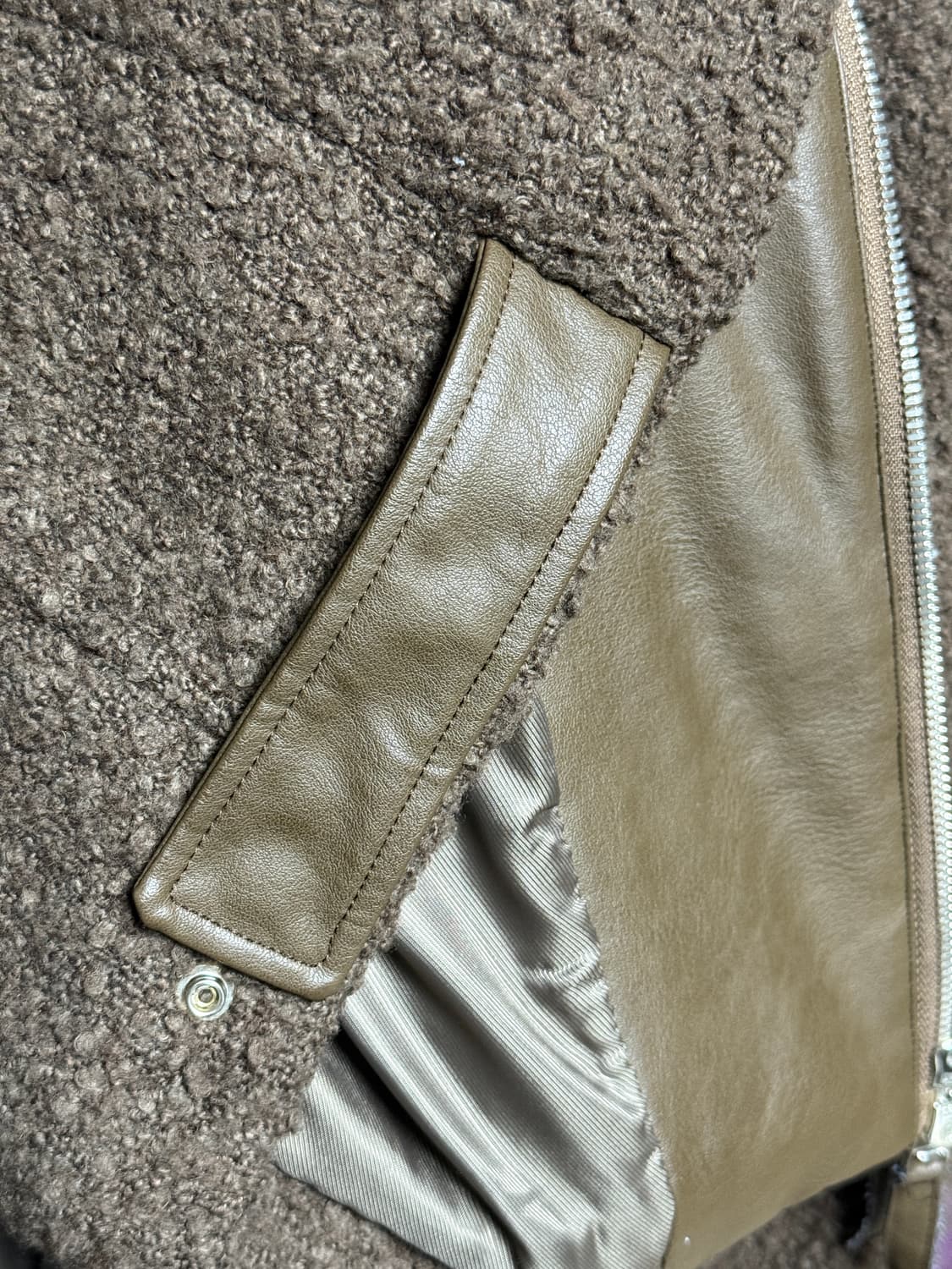 파르티멘토 양털 레더 자켓 상품이미지5