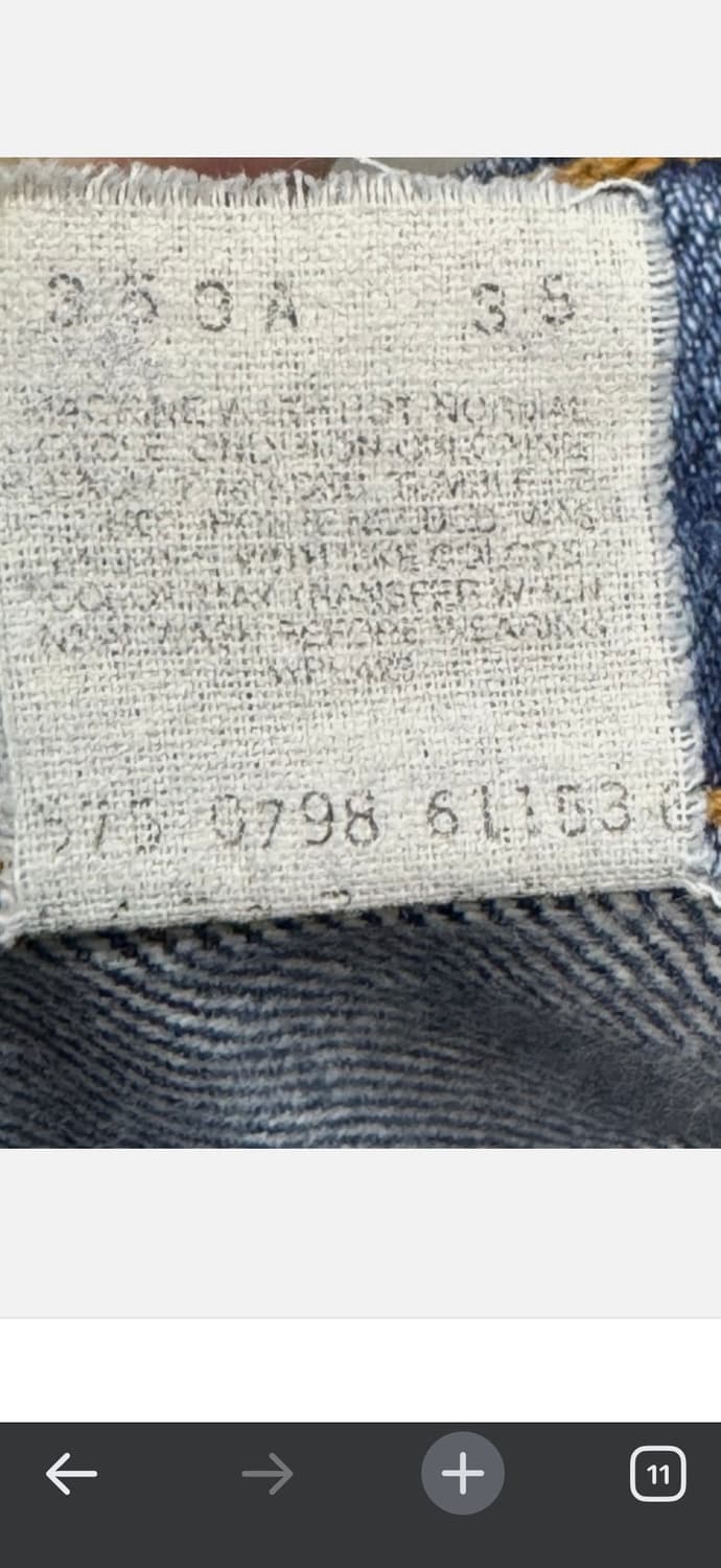 리바이스517 90s 36/31 상품이미지7