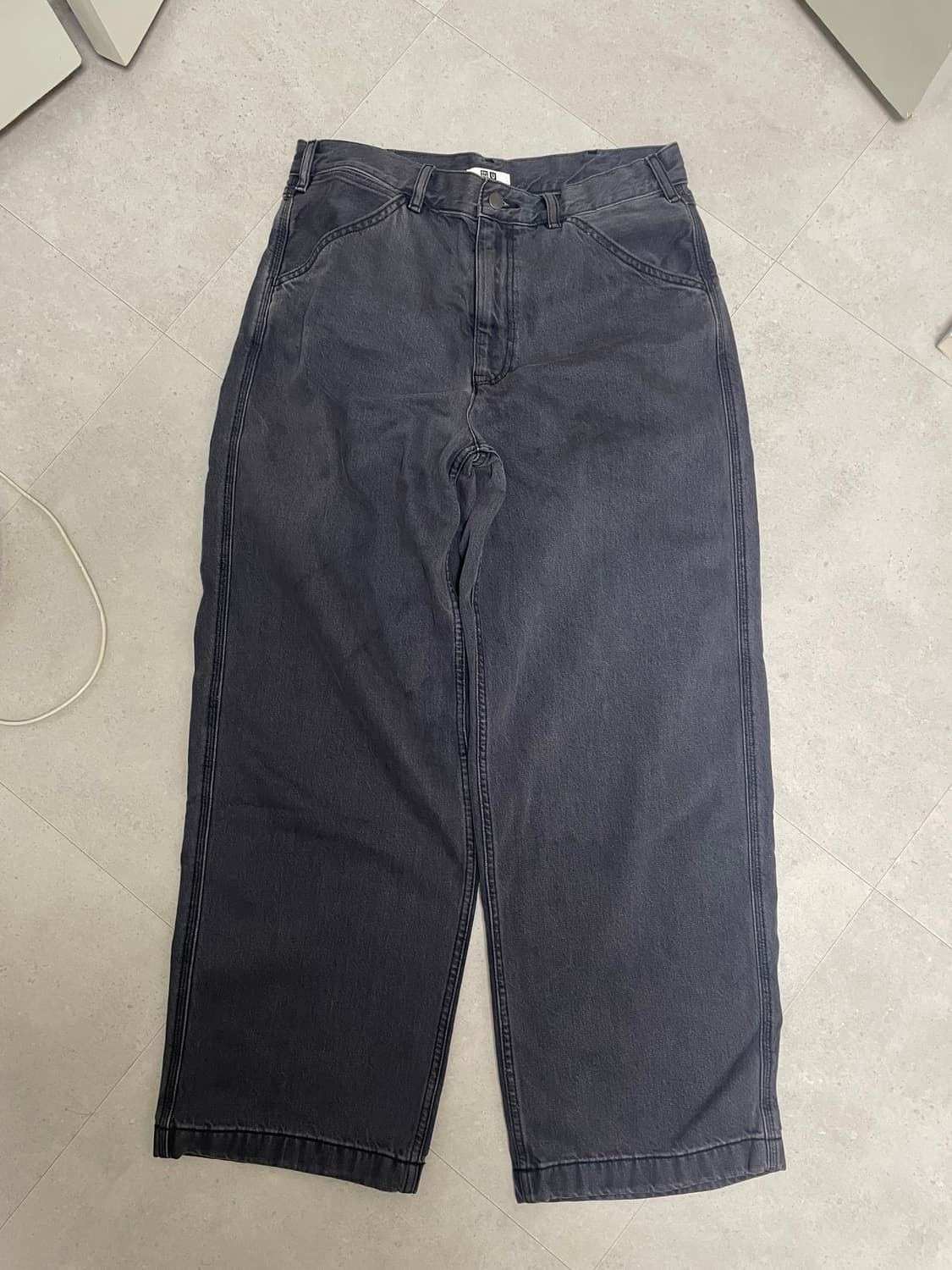 유니클로u 와이드핏컬러진 07그레이 31 상품이미지2