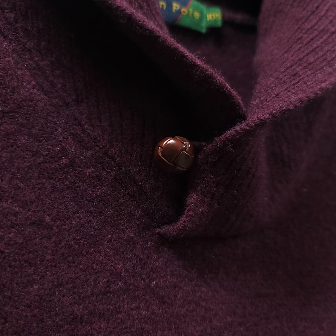 [105] 빈폴 버건티 숄카라 클래식 빈티지 모 니트 상품이미지7