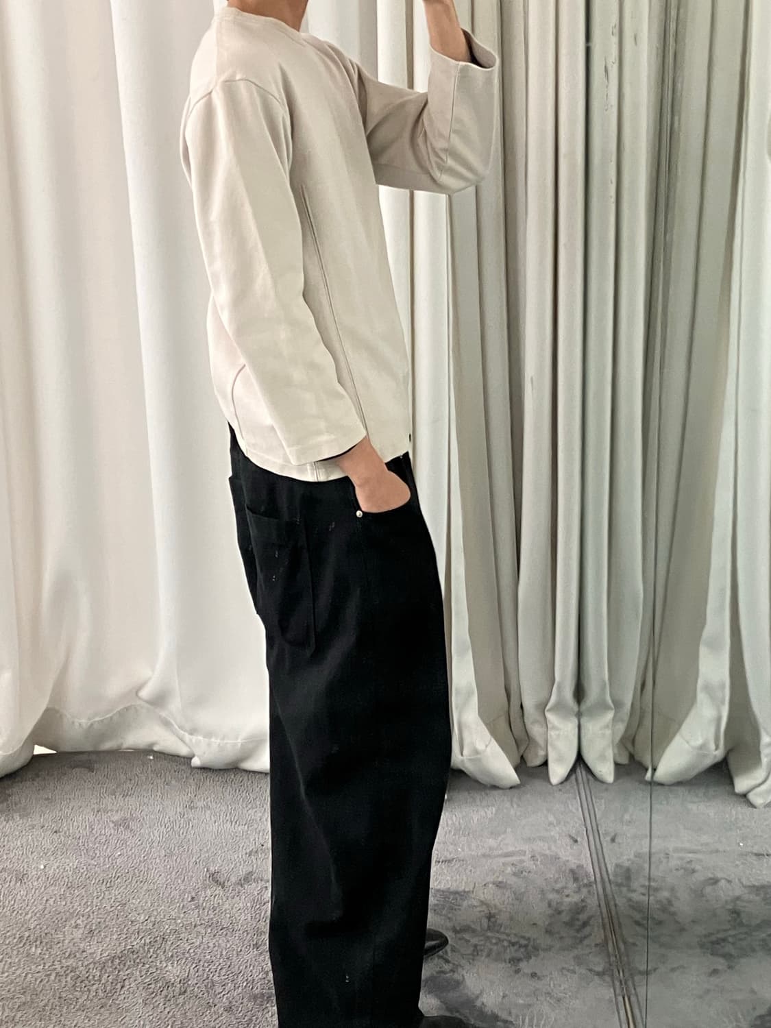 아크네 스튜디오 베이지 스웨트셔츠 M 상품이미지6