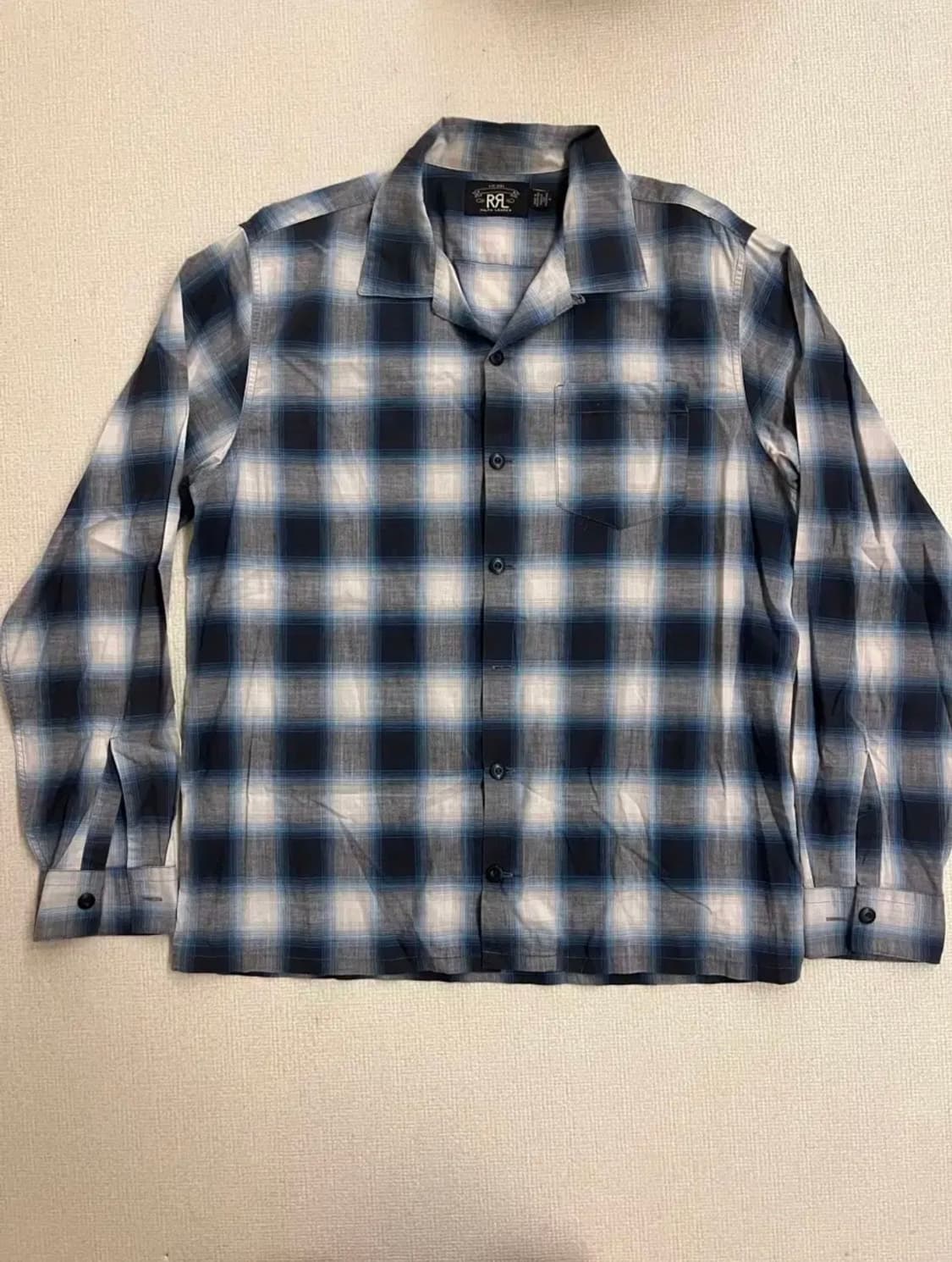 RRL BLUE PLAIDS  COTTON SHIRTS 상품이미지1