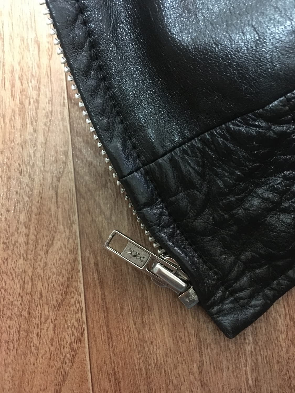 빈티지 레더 바시티 자켓 상품이미지6