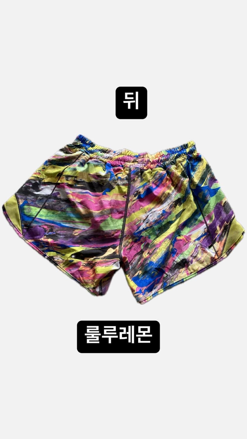 💛룰루레몬Lululemon 아트 패턴 하이퍼포먼스 쇼츠 (사이즈 8 T 상품이미지3