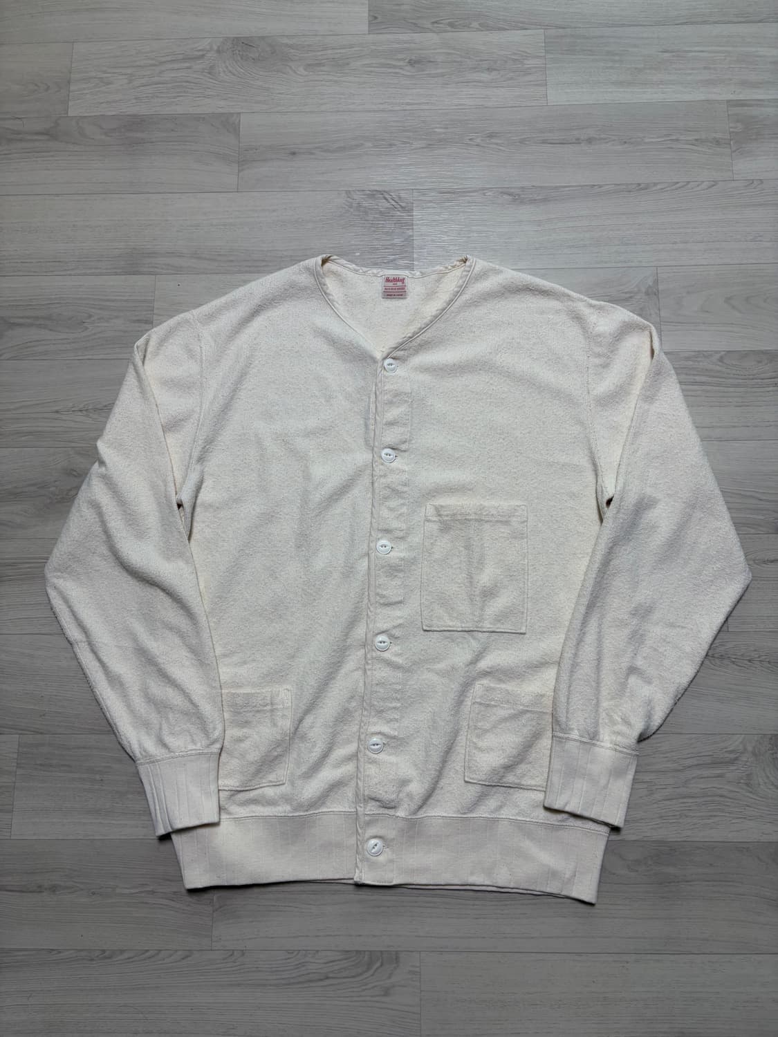 ODS 올리브드랩서비스 헬스니트 크루 가디건 로우 L사이즈 판매 상품이미지1