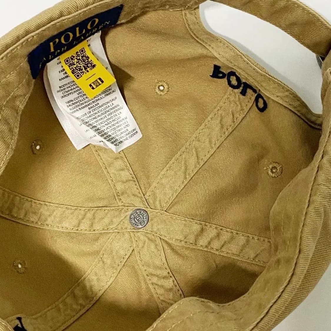 [정품] POLO 폴로 랄프로렌 포니자수 베이지컬러 치노코튼 볼캡 상품이미지8