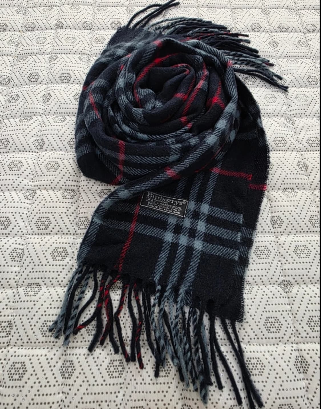 버버리 램스울 체크 머플러 상품이미지1