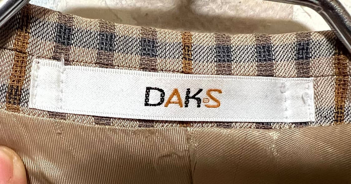 DAKS 닥스 런던 남자 여름 블레이저자켓 체크 캐주얼 2B L 100 상품이미지3