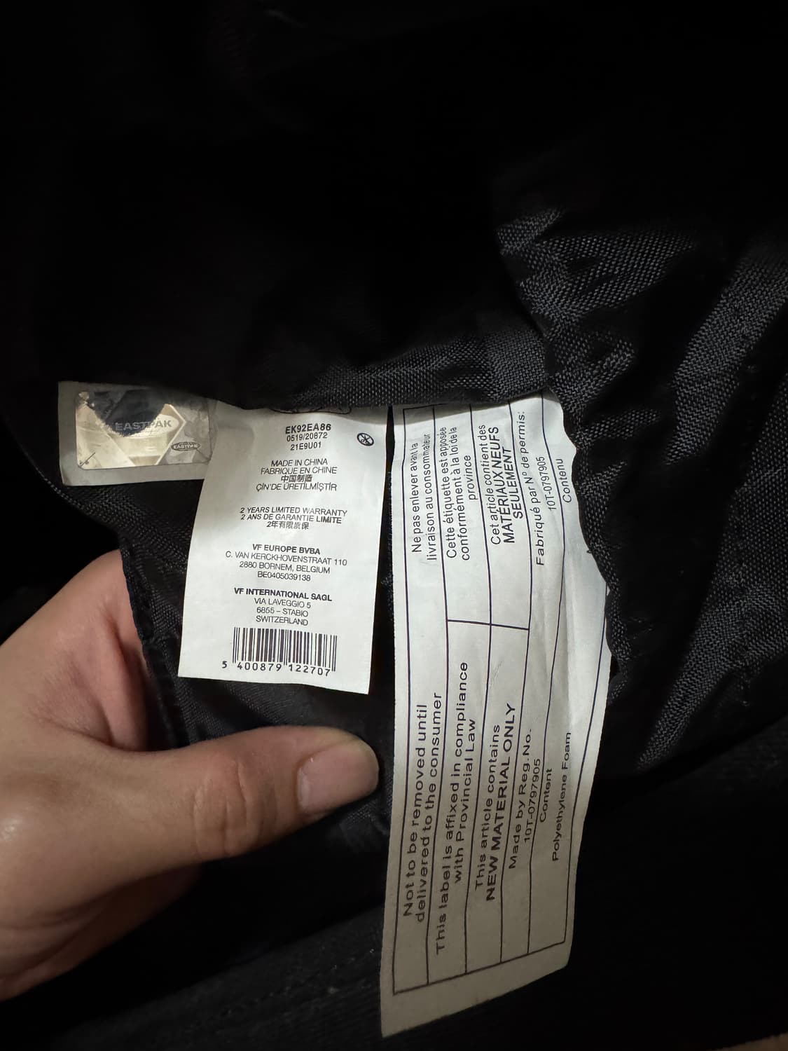 이스트팩 X 라프시몬스 탑로드 백팩 상품이미지3