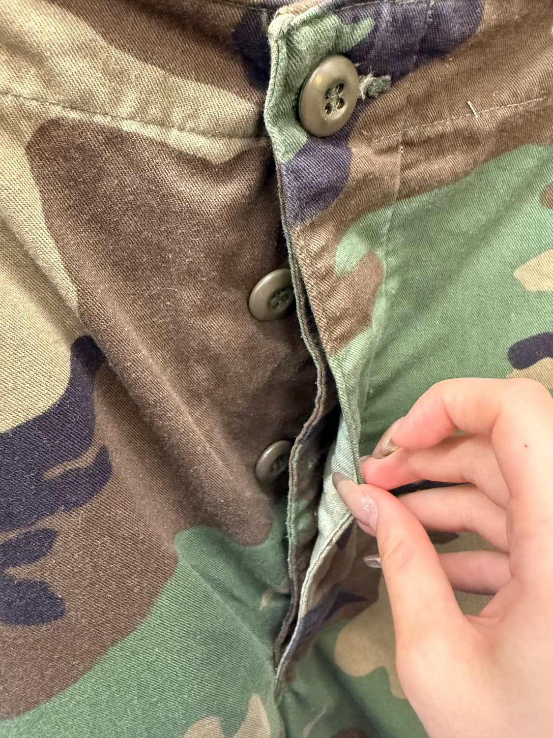 Military 밀리터리 우드랜드 커팅 반바지 상품이미지4