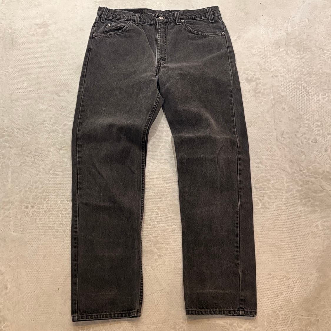 [38/32] 90s USA🇺🇸 리바이스 505 오렌지 탭 블랙 흑청 상품이미지1