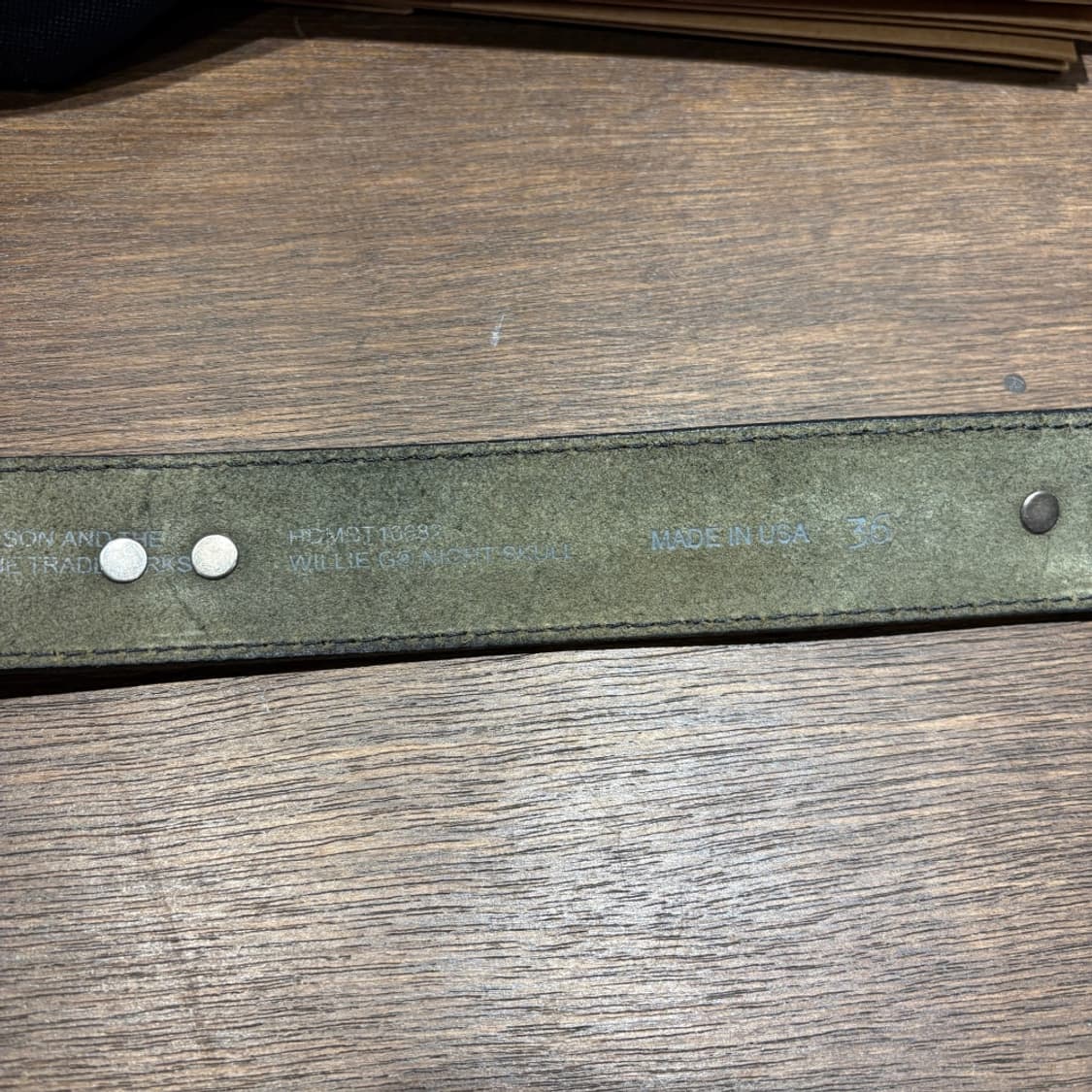 14년 미국 생산 할리데이비슨 스컬 벨트  상품이미지4