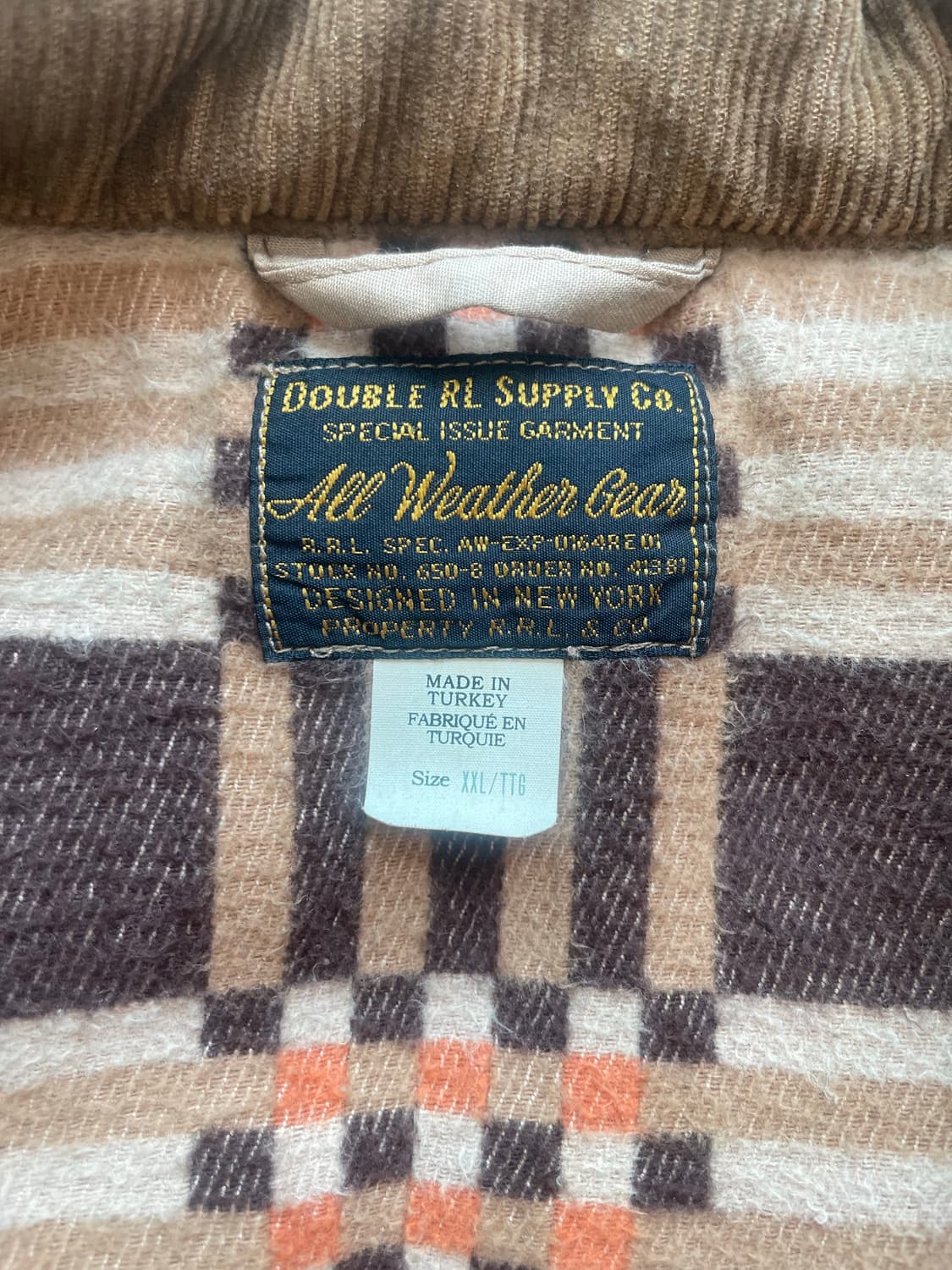 더블알엘 rrl 요크 패딩 팝니다 (드라마 광장 소지섭 착용) 상품이미지4