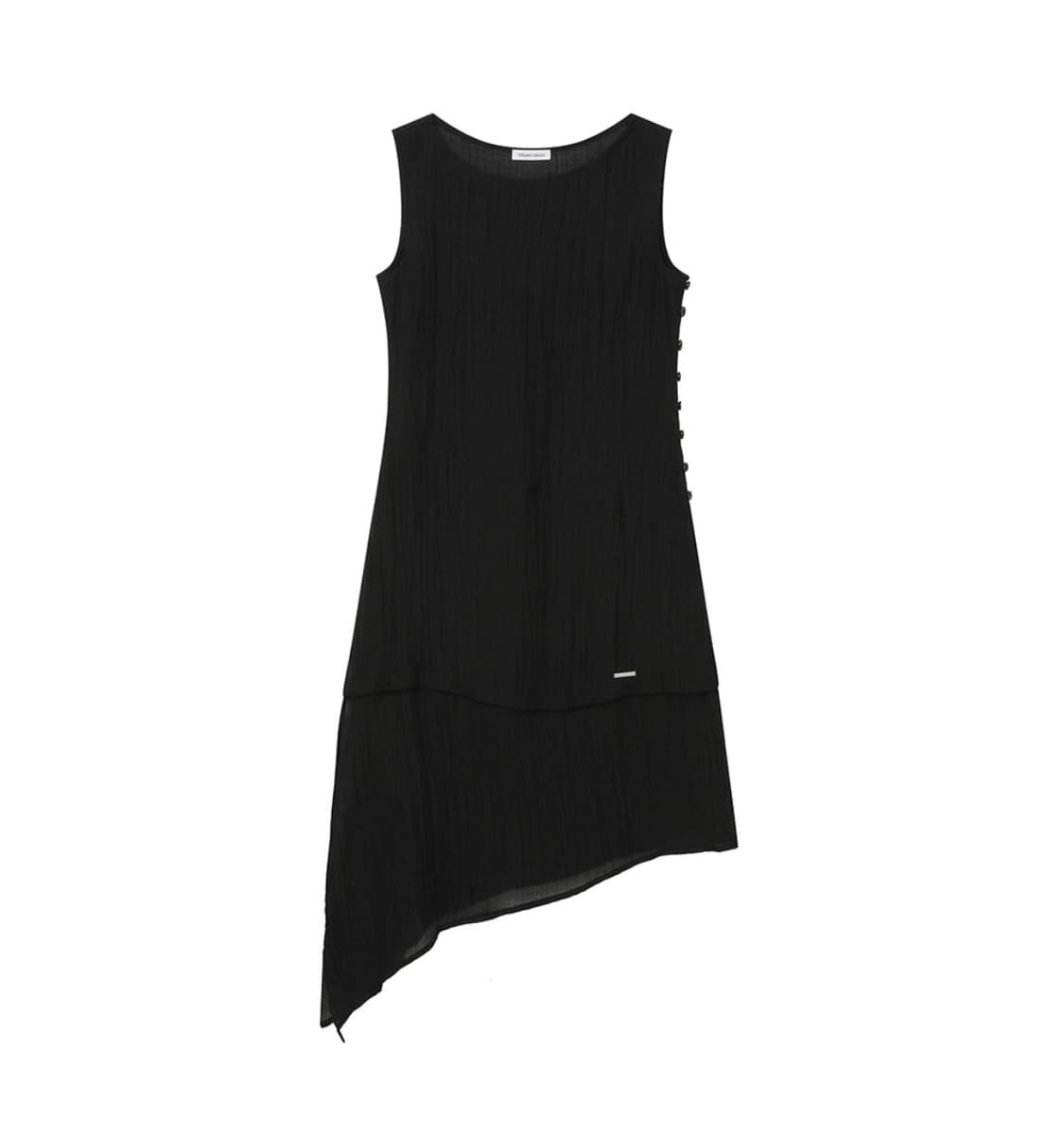 미세키서울 쉬어 슬리브리스 버튼 원피스 상품이미지5