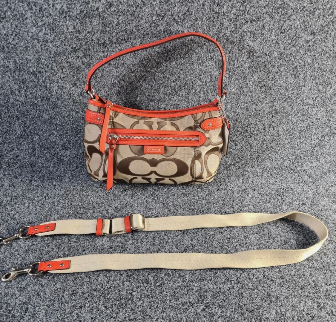 코치 시그니처 숄더백 오렌지 미사용품 상품이미지2