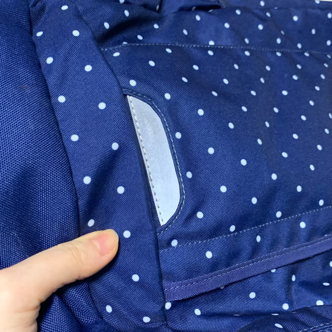 콜맨 네이비 도트 백팩 | 가방 일본 빈티지 하구미 모리걸 y 상품이미지4