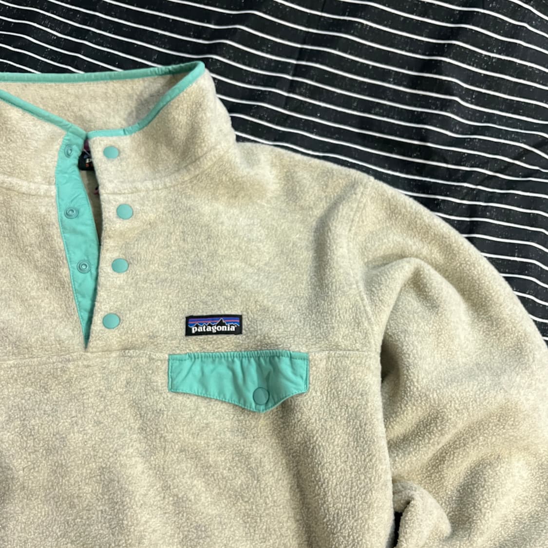 00s 파타고니아 신칠라 후리스 L 오트밀민트 상품이미지2