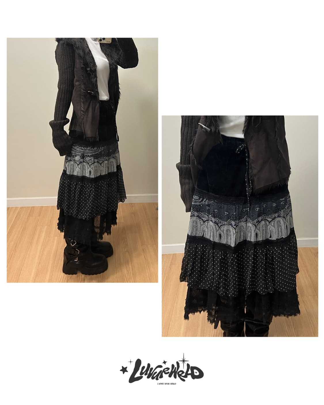 빈티지 무스탕 가디건 아우터 모리걸 갸루 상품이미지6