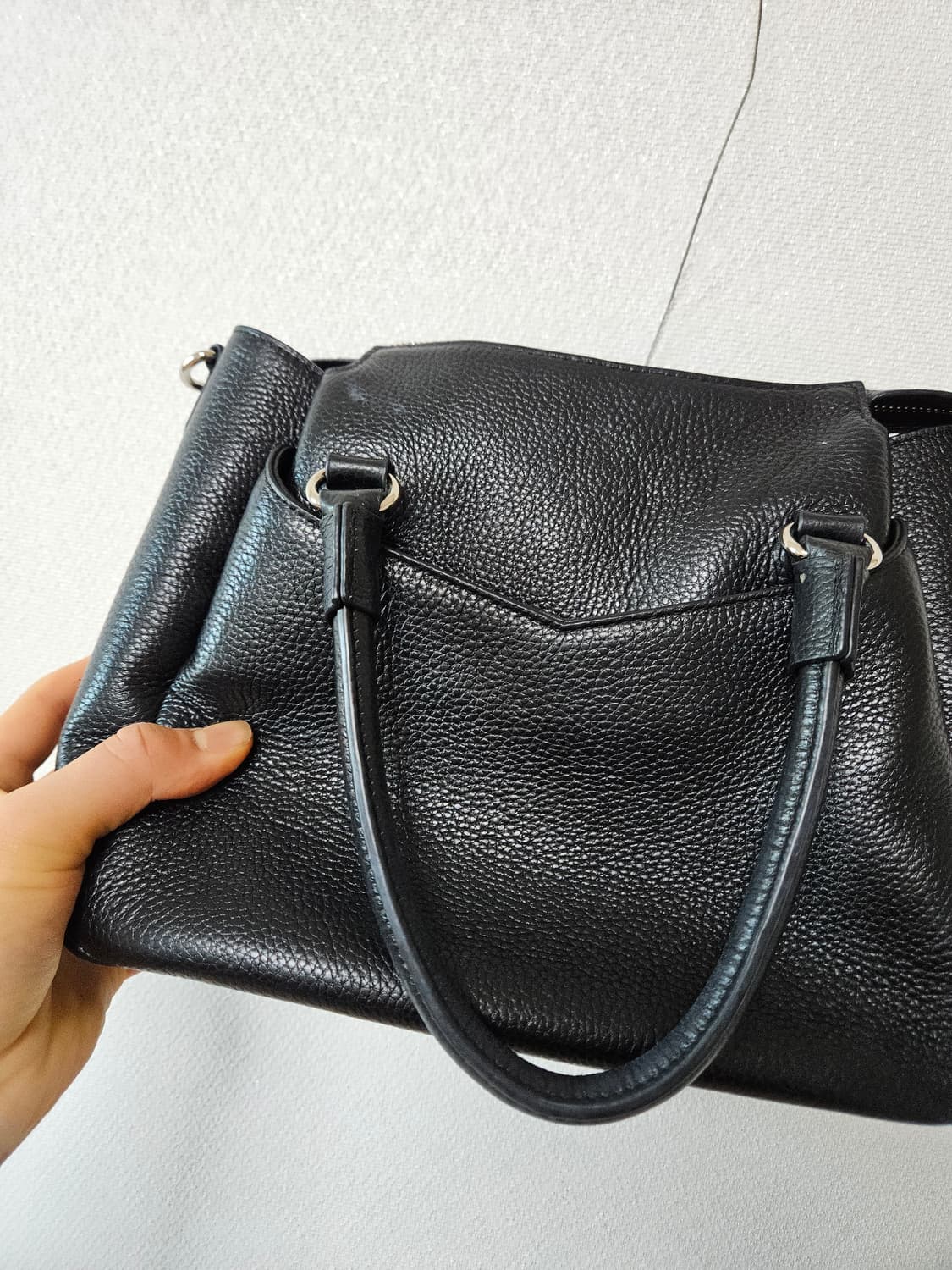 [A+급 정품][빈티지]에스콰이어 블랙 토트백 가방 상품이미지3