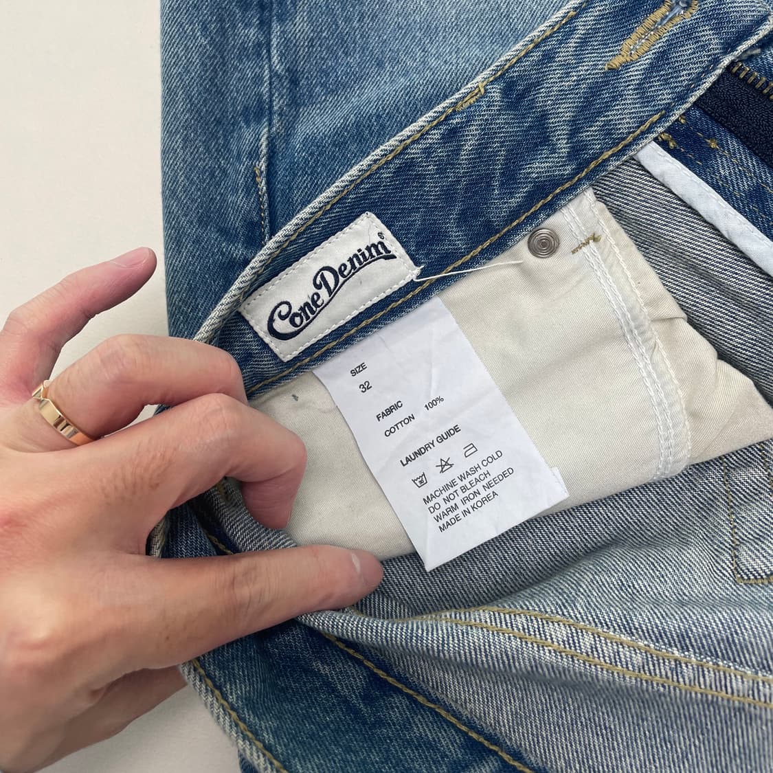 브랜디드 와이드 진 팬츠 (사이즈 32) 상품이미지8