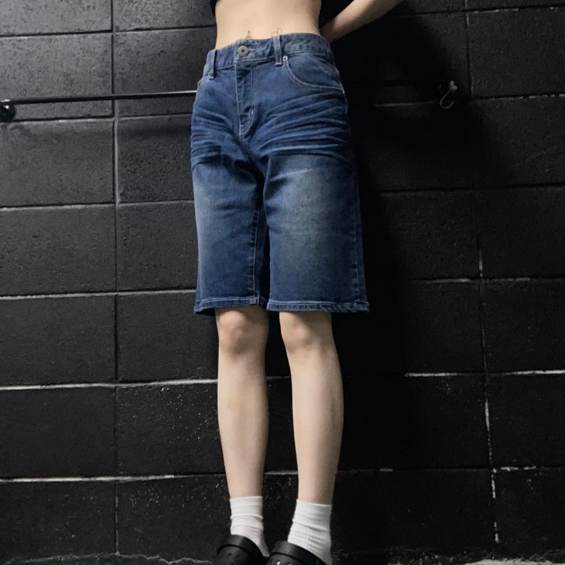 dickies 중청 워싱 7부 팬츠 상품이미지1