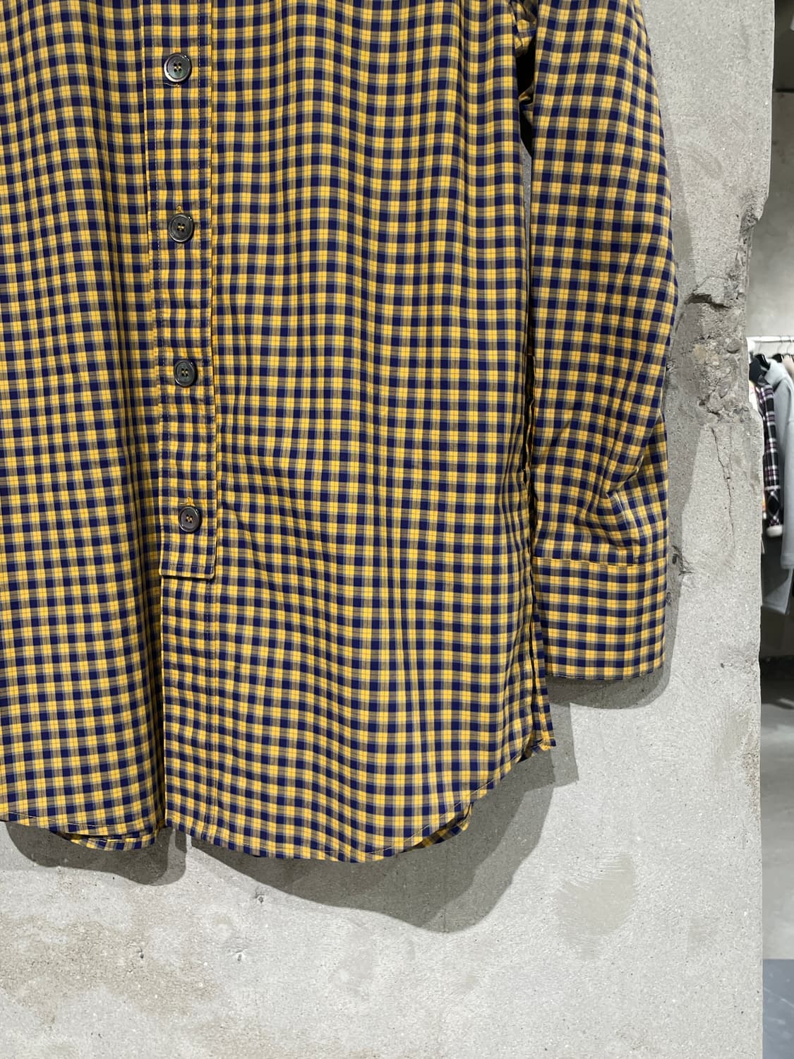 우영미 18S/S 백 커브 로고 체크 셔츠 상품이미지6