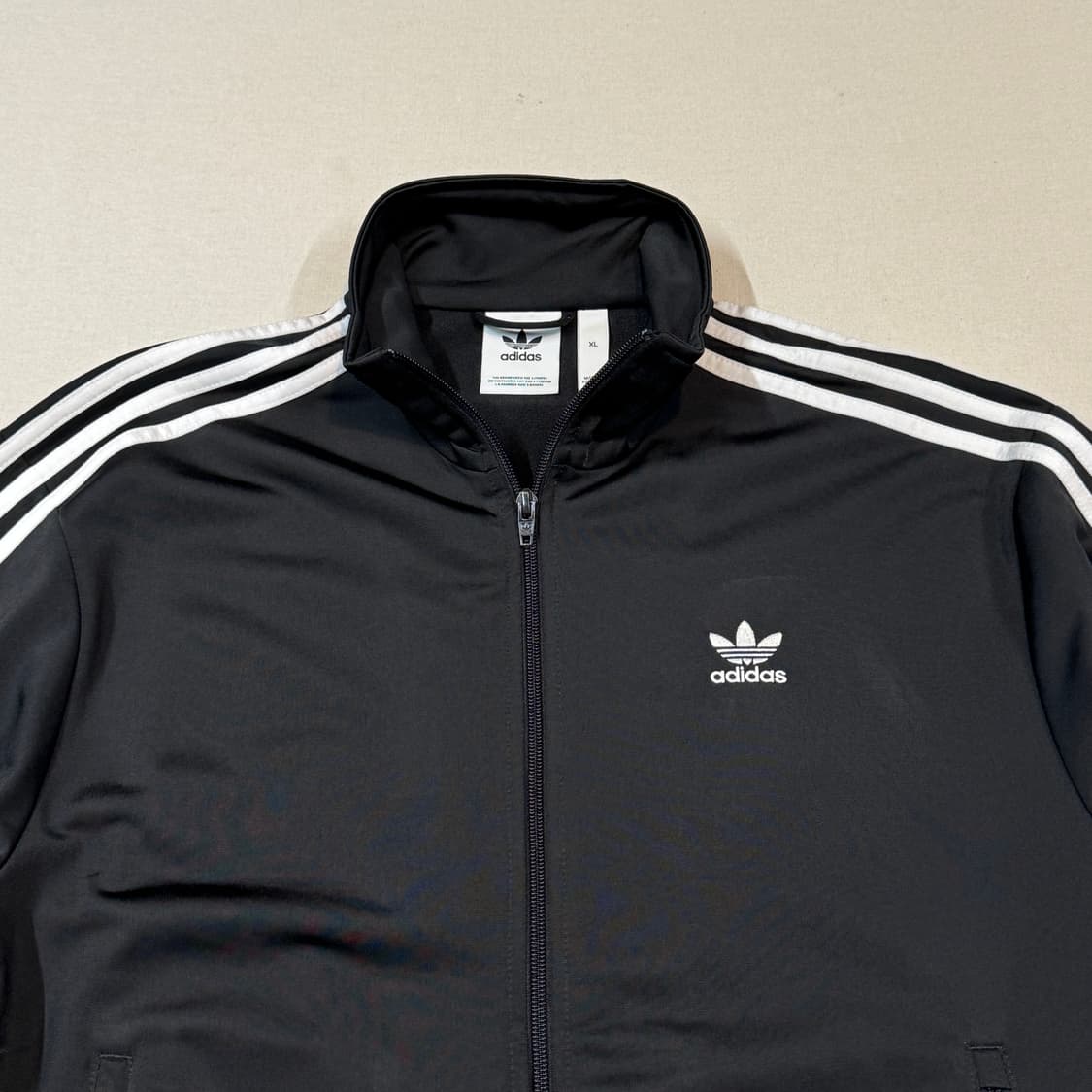 XL) 아디다스 파이어버드 삼선 져지 트랙탑 집업 블랙 A12 상품이미지3