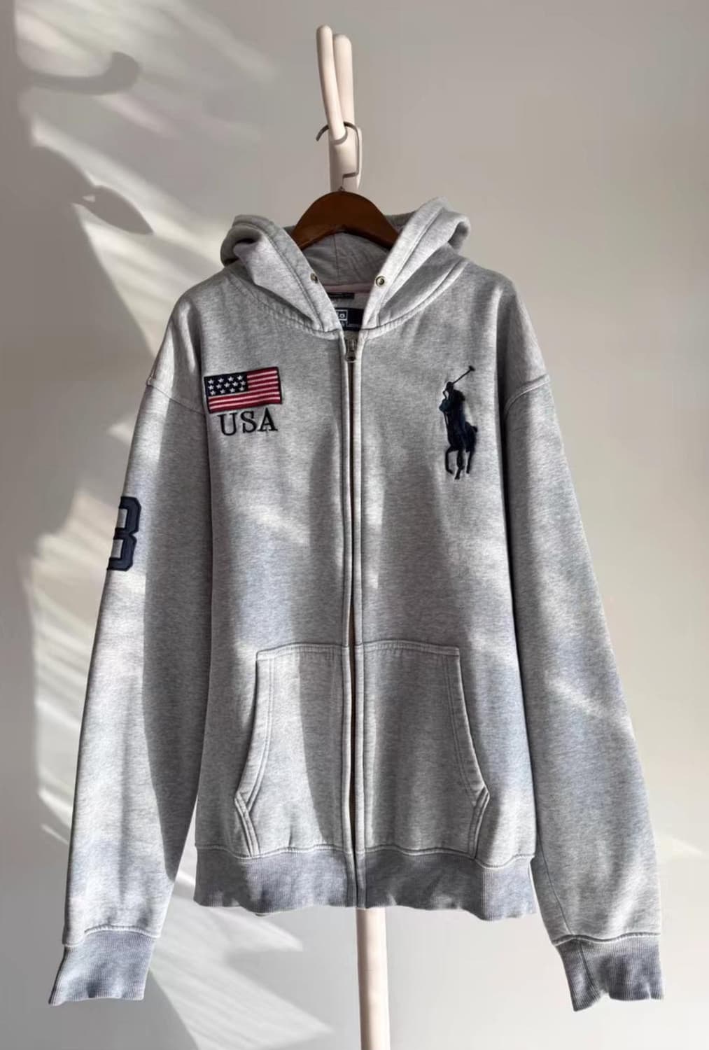 폴로 빅포니 성조기 후드집업 상품이미지1