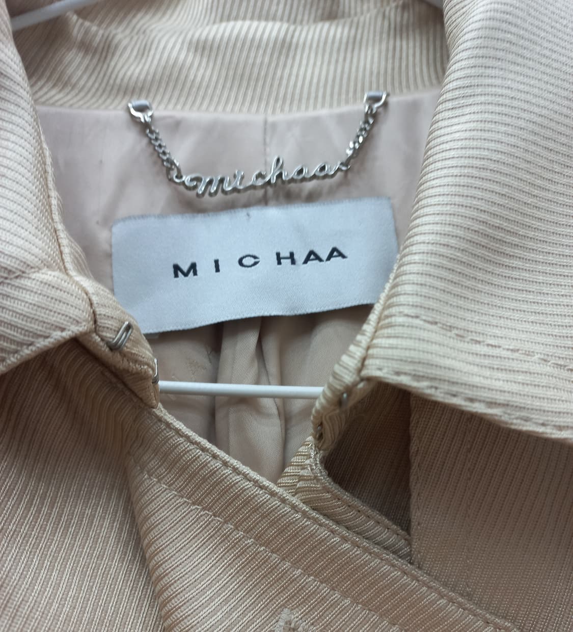 미샤 트렌치 코트 85-94-160 베이지 상품이미지7