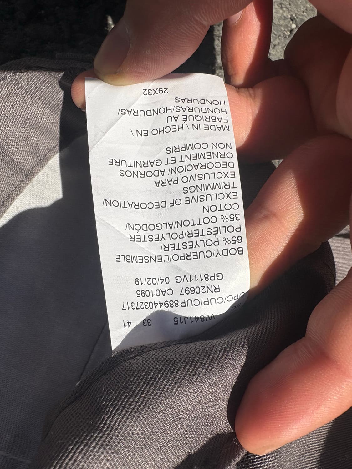 디키즈 874 코튼 워크팬츠 그레이 B121 상품이미지6