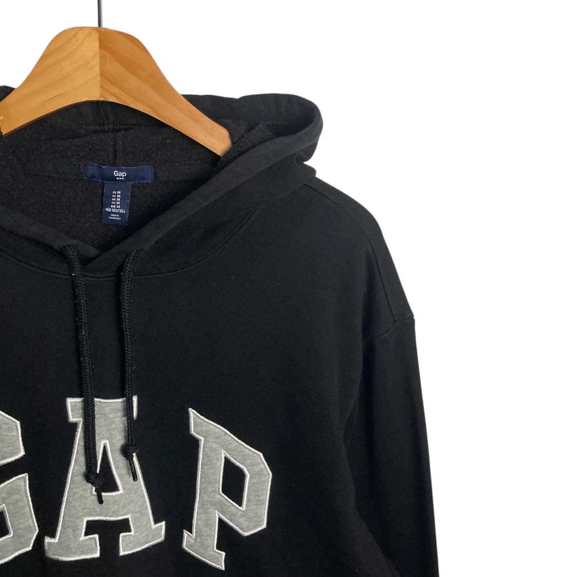 GAP 빅로고 블랙 후드 상품이미지3