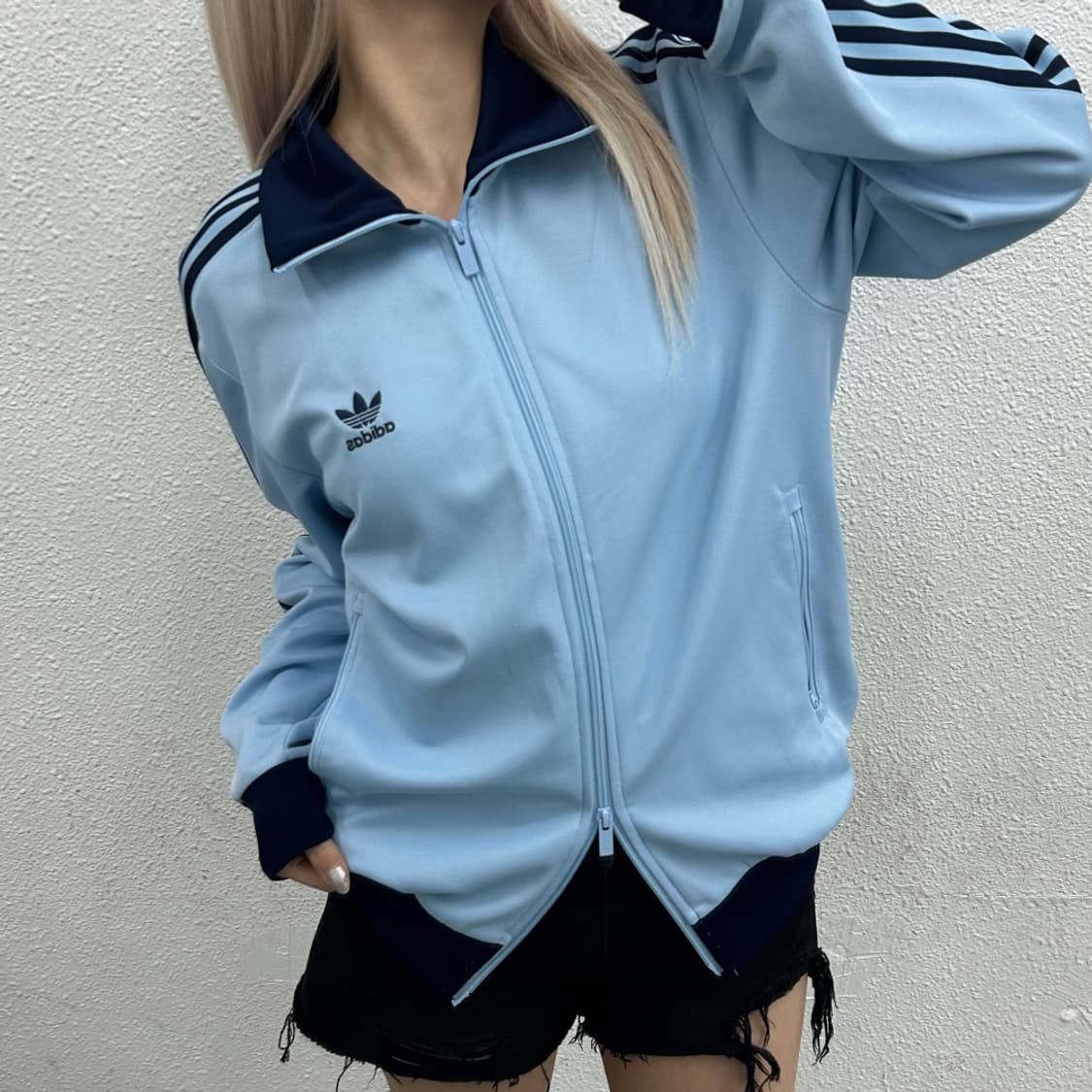 아디다스 네이비라인 소라맛 투웨이 트랙탑 L 상품이미지2