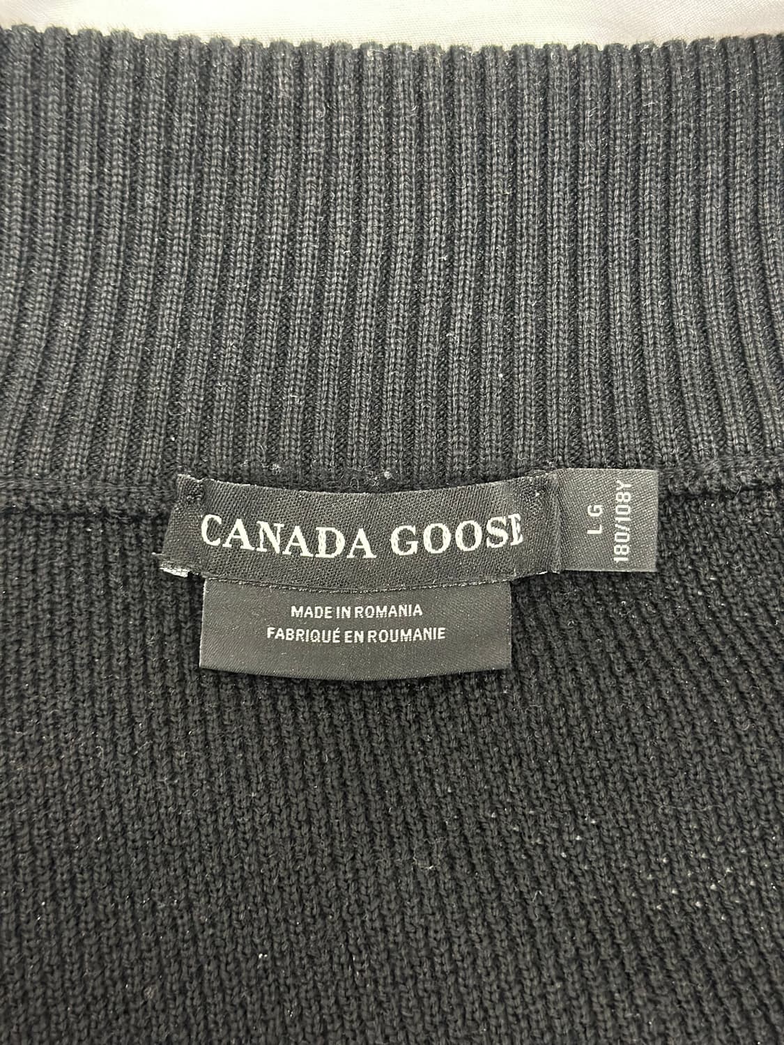 (L)캐나다구스 니트패딩 블랙 상품이미지5