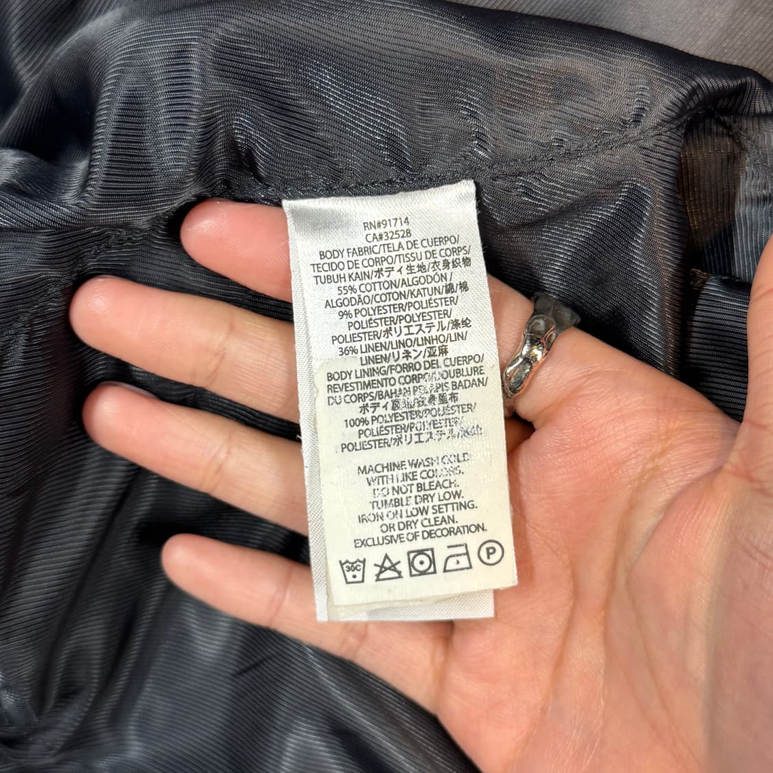 S) 아르마니 익스체인지 A/X 싱글 라이더 자켓 상품이미지8