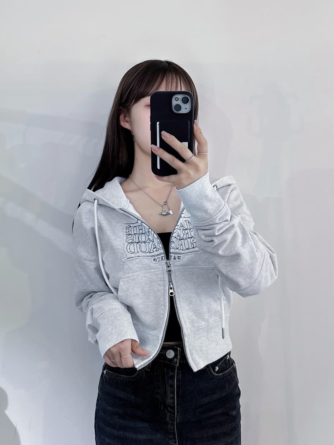 마리떼프랑소와저버 크롭 투웨이 후드집업 상품이미지1